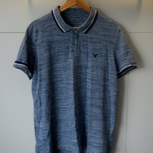 American Eaglo Blue Navy Polo (Large) - Picture 1 of 2